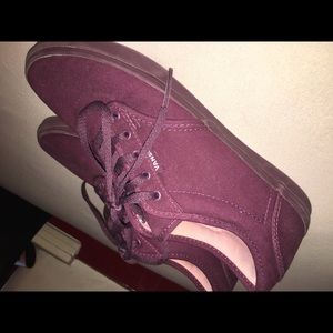 Burgundy vans